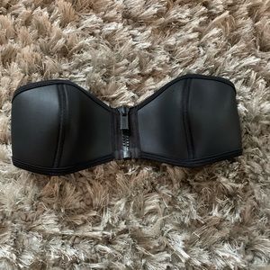 Triangl black swim top